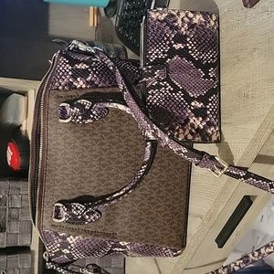 Michael Kors handbag and wallet